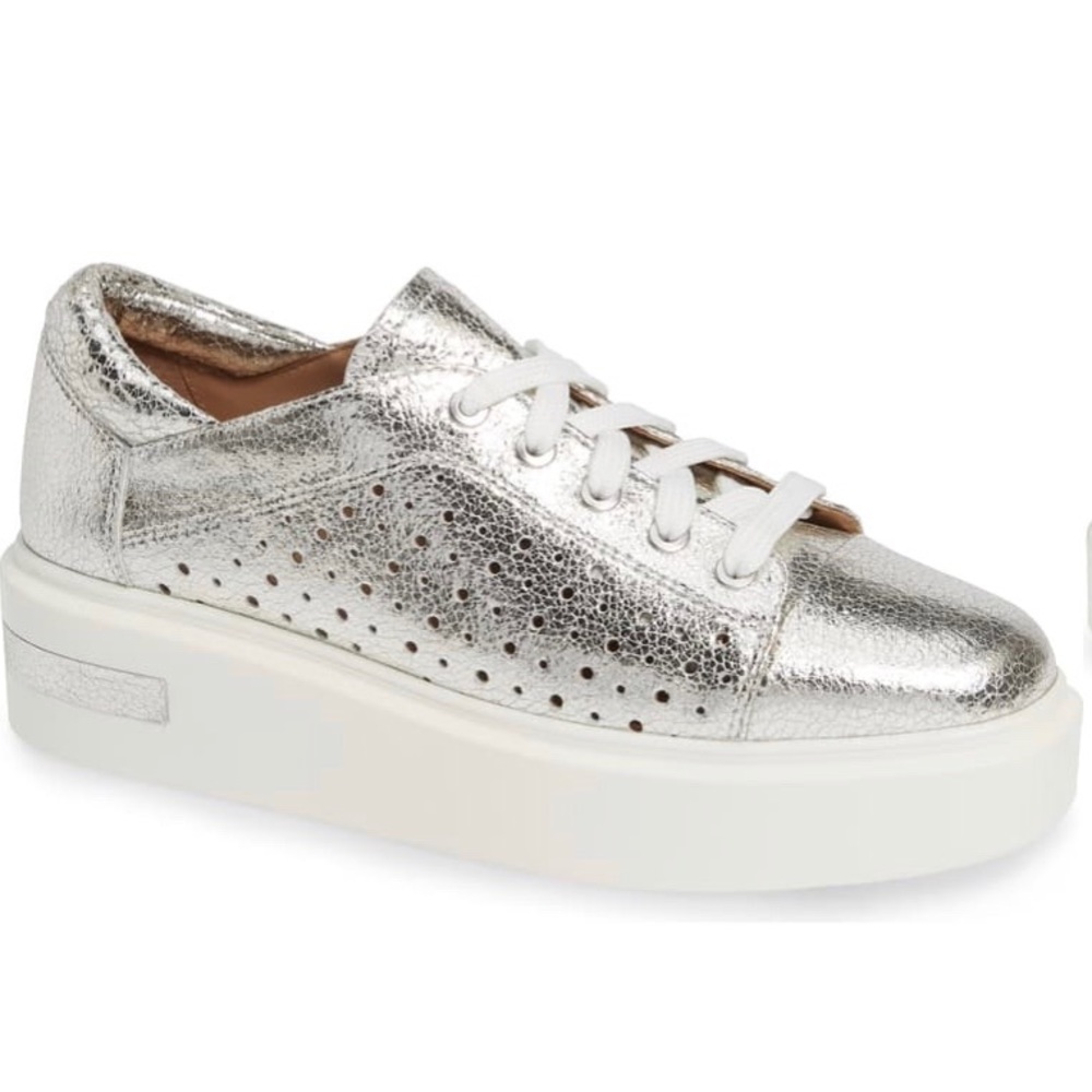 Paolo silver metallic sneakers